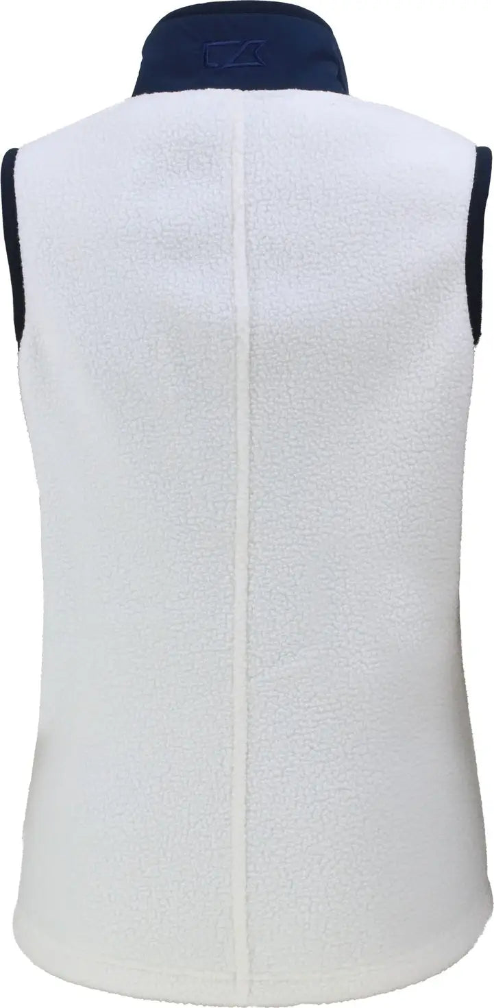 Cutter & Buck Lco00071 Cascade Eco Fleece Womens Vest - Shell Navy Blue