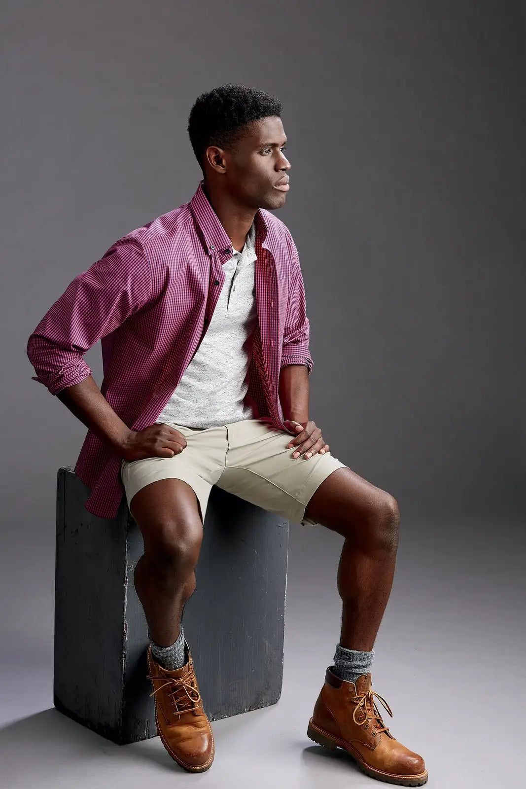 Cutter & Buck Mcb00093 Bainbridge Sport Technical Mens Every Day Short - Castle