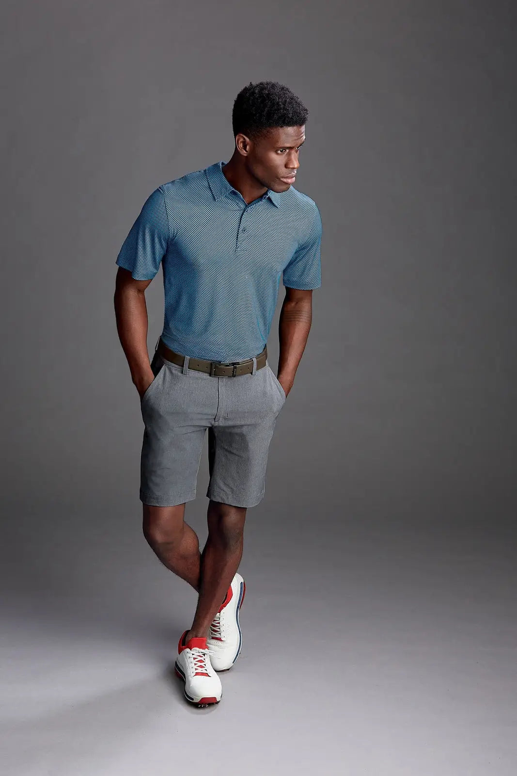 Cutter & Buck Mcb00093 Bainbridge Sport Technical Mens Every Day Short - Iron