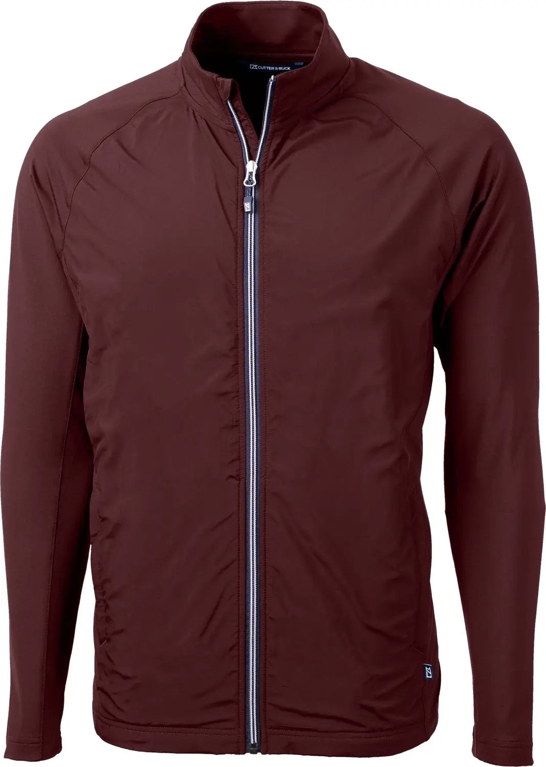 Cutter & Buck Mcc00032 Adapt Eco Knit Hybrid Recycled Mens Full Zip Jacket - Bordeaux