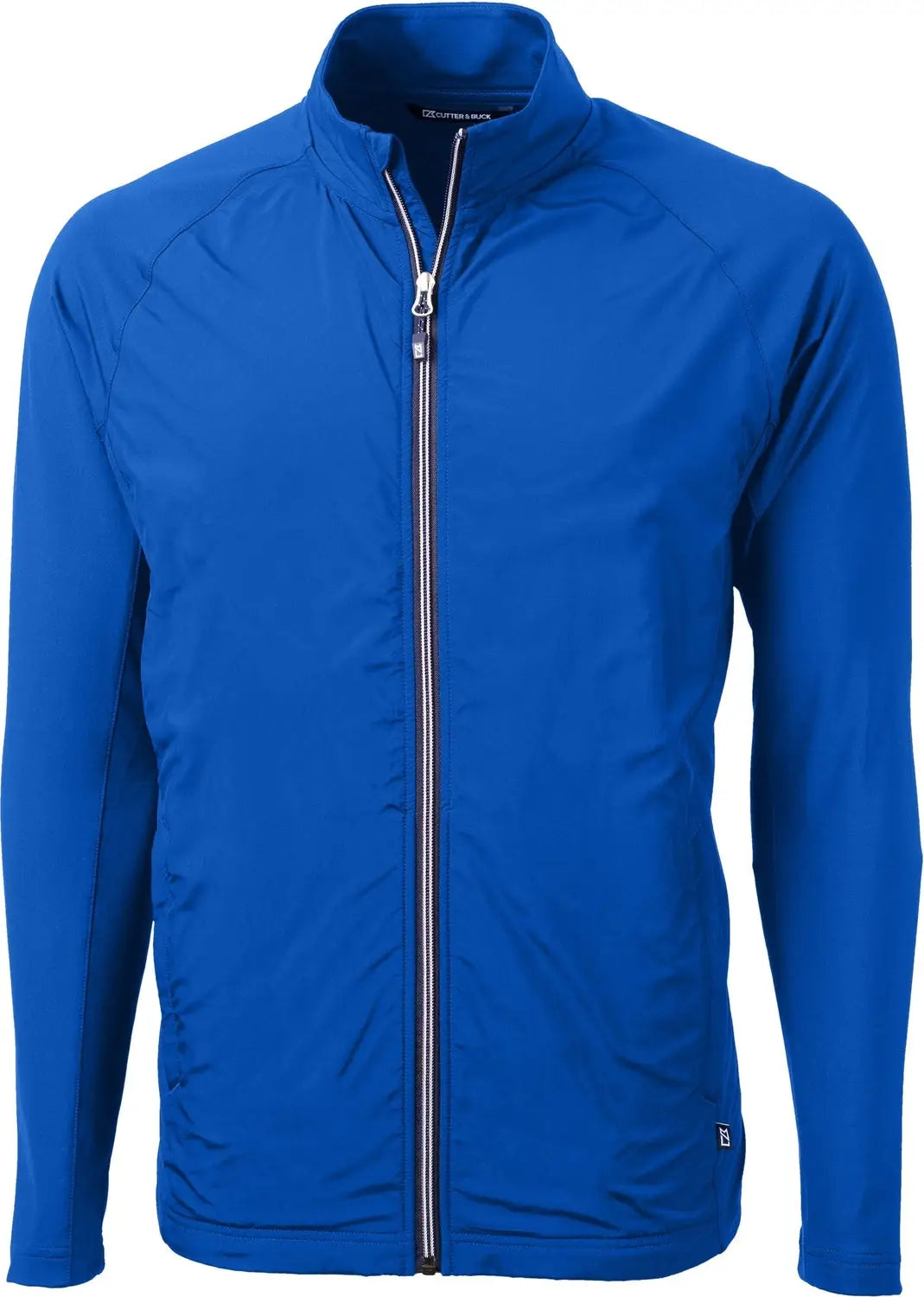 Cutter & Buck Mcc00032 Adapt Eco Knit Hybrid Recycled Mens Full Zip Jacket - Tour Blue