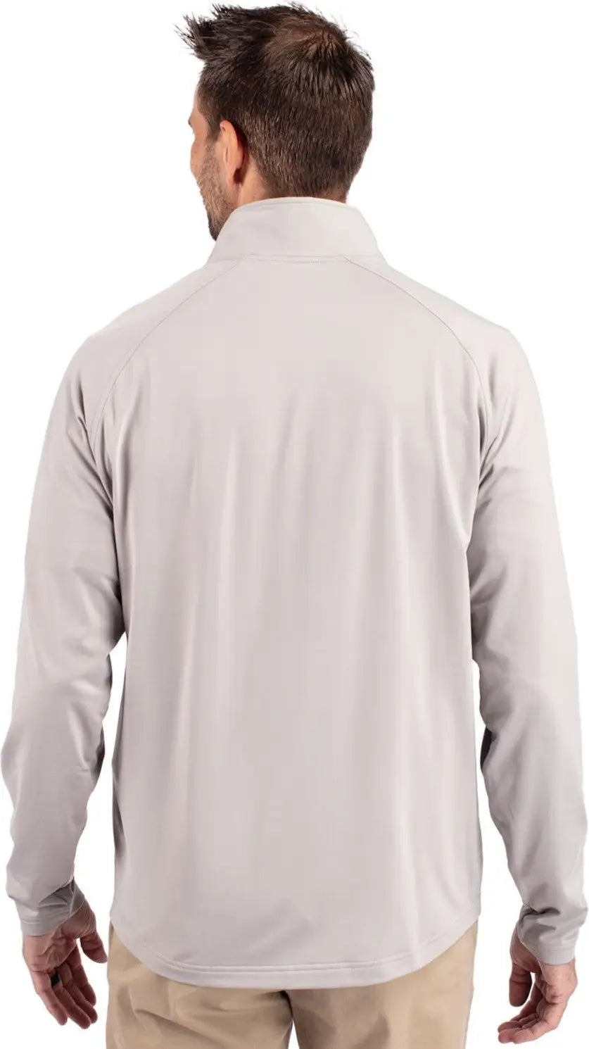 Cutter & Buck Mcc00034 Adapt Eco Knit Hybrid Recycled Mens Quarter Zip - Polished