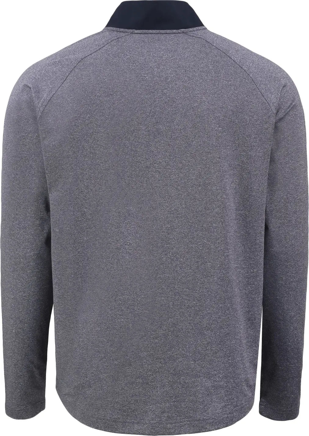 Cutter & Buck Mcc00034 Adapt Eco Knit Hybrid Recycled Mens Quarter Zip - Navy Blue Heather