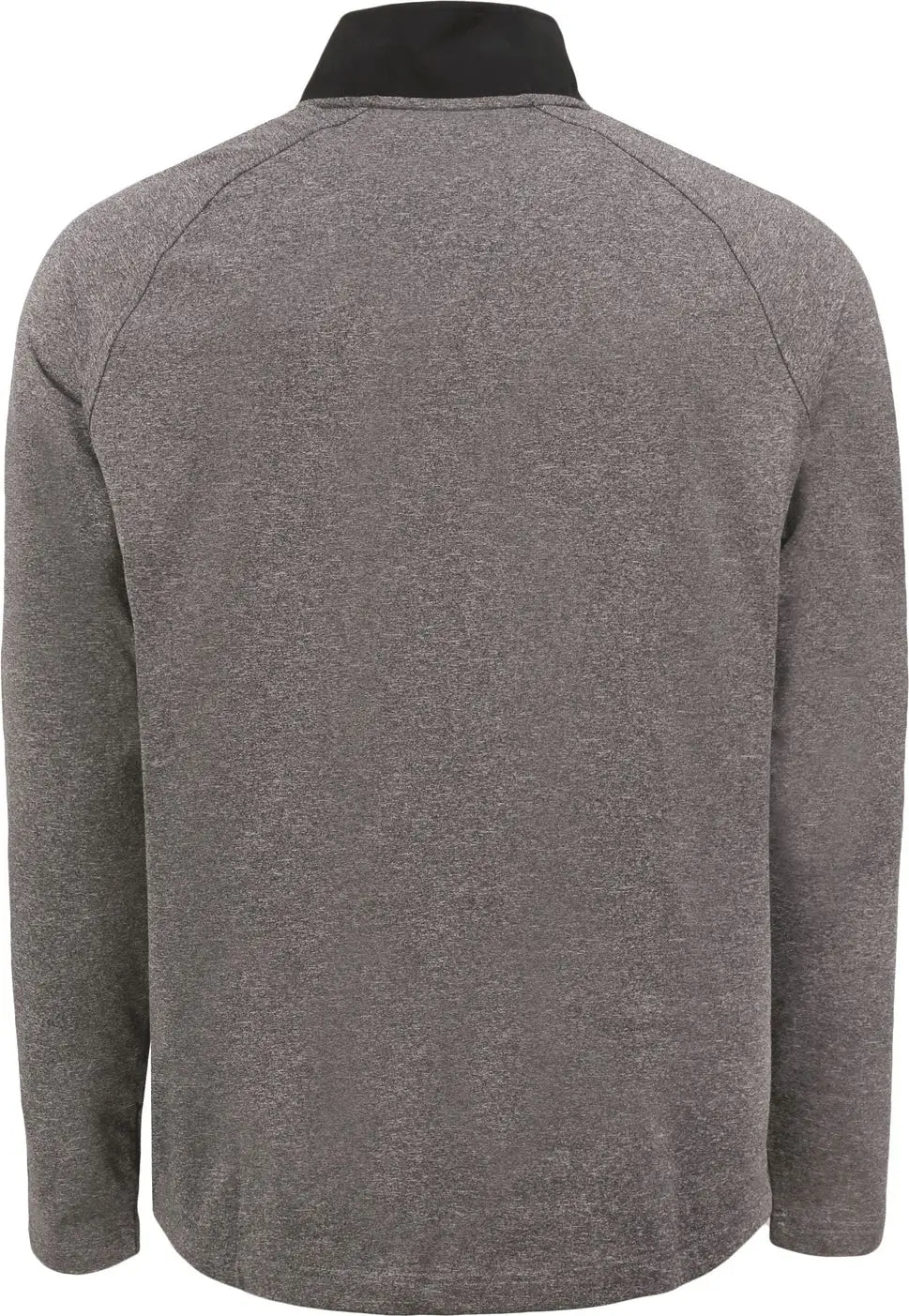 Cutter & Buck Mcc00034 Adapt Eco Knit Hybrid Recycled Mens Quarter Zip - Black Heather