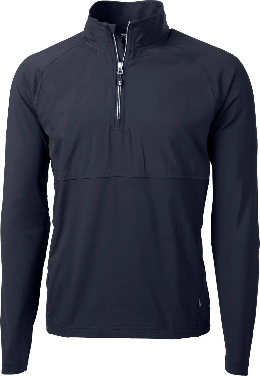 Cutter & Buck Mcc00034 Adapt Eco Knit Hybrid Recycled Mens Quarter Zip - Navy Blue