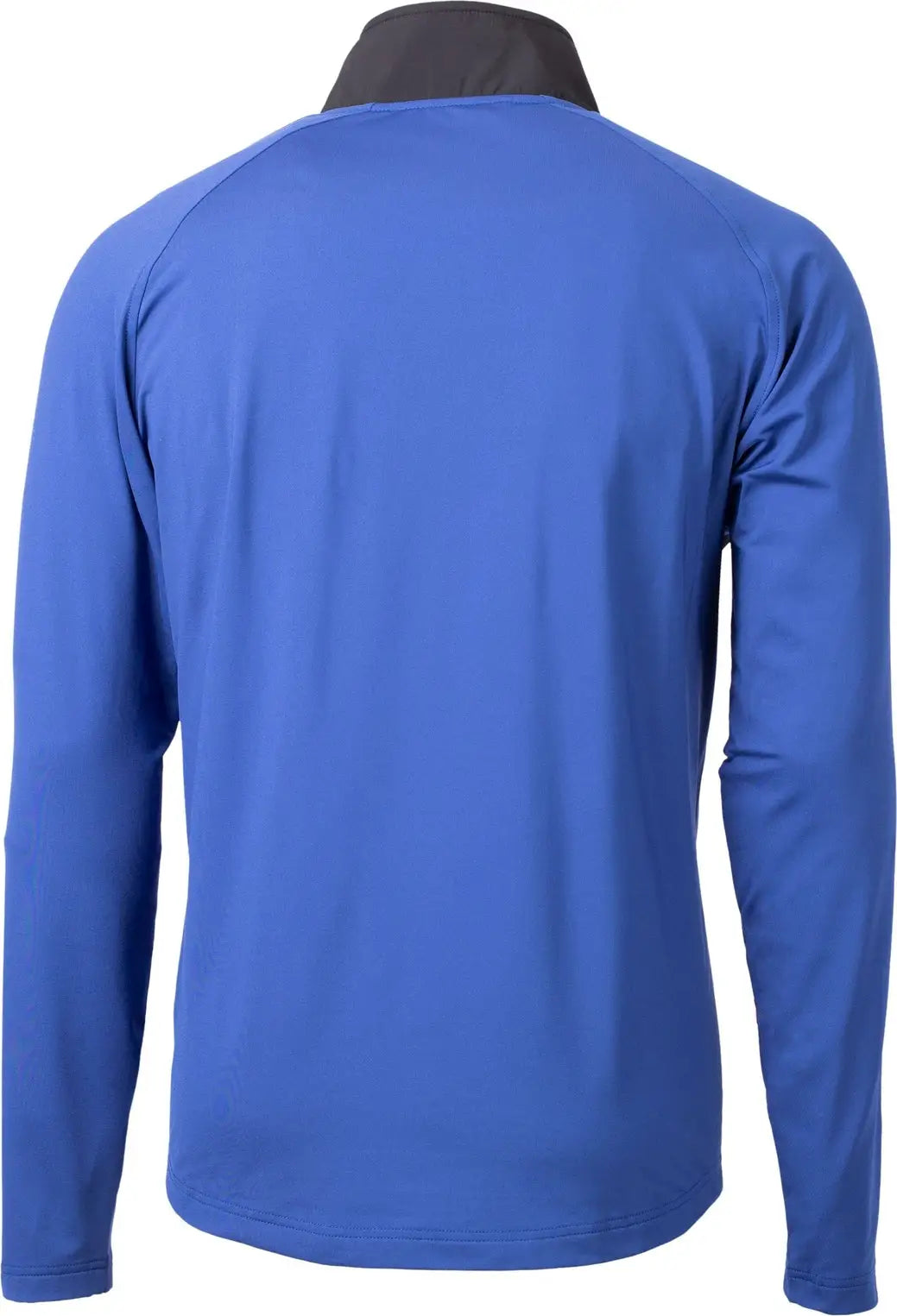 Cutter & Buck Mcc00034 Adapt Eco Knit Hybrid Recycled Mens Quarter Zip - Tour Blue Black