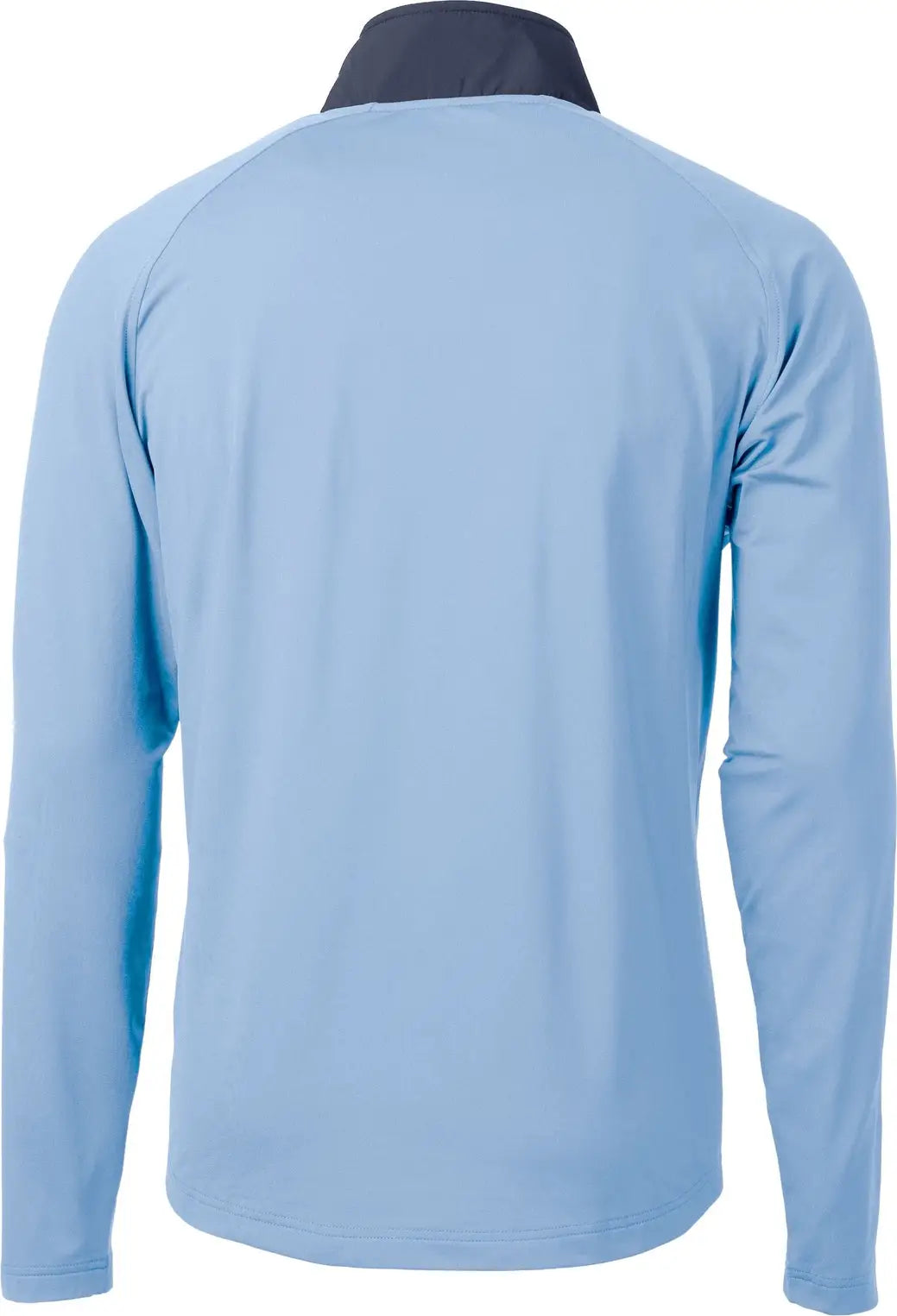 Cutter & Buck Mcc00034 Adapt Eco Knit Hybrid Recycled Mens Quarter Zip - Atlas Navy Blue