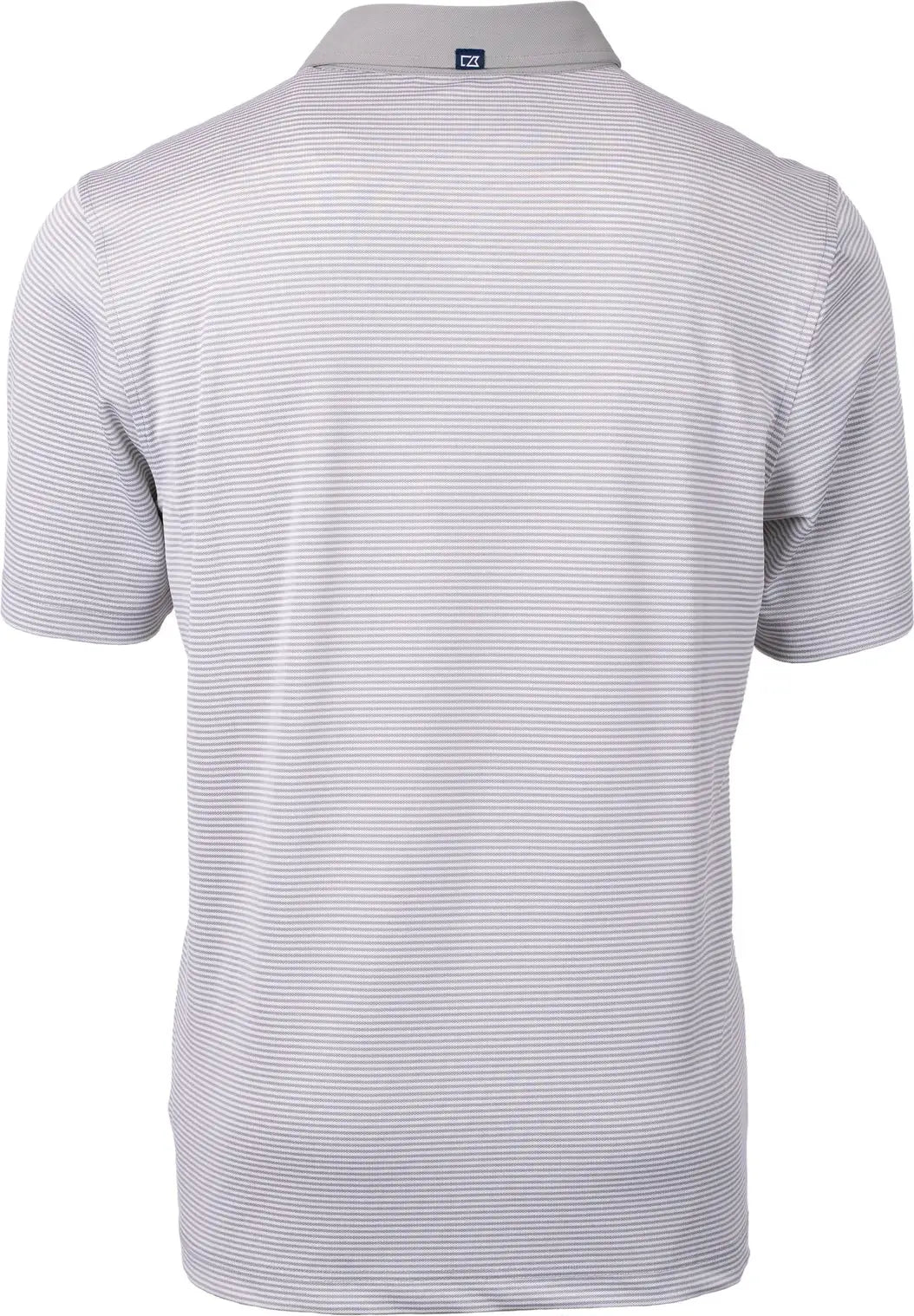 Cutter & Buck Mck00007 Virtue Eco Pique Micro Stripe Recycled Mens Polo - Polished White