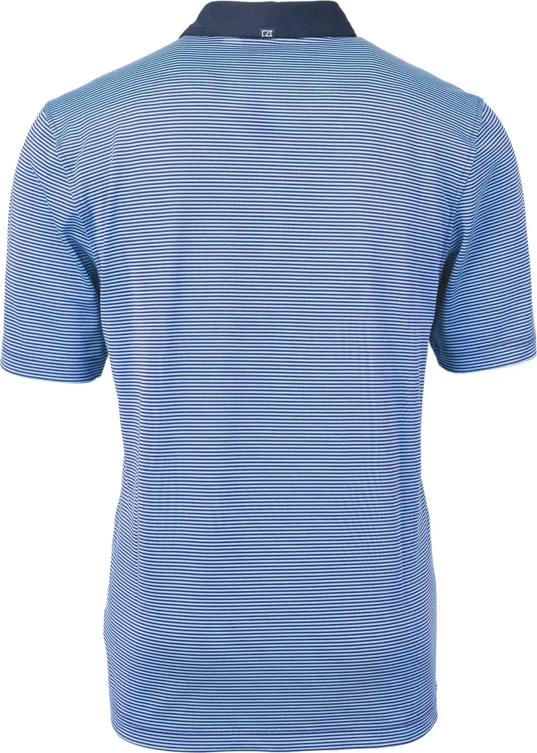 Cutter & Buck Mck00007 Virtue Eco Pique Micro Stripe Recycled Mens Polo - Atlas Navy Blue