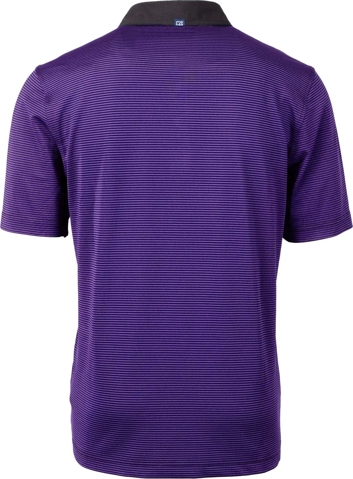 Cutter & Buck Mck00007 Virtue Eco Pique Micro Stripe Recycled Mens Polo - College Purple Black