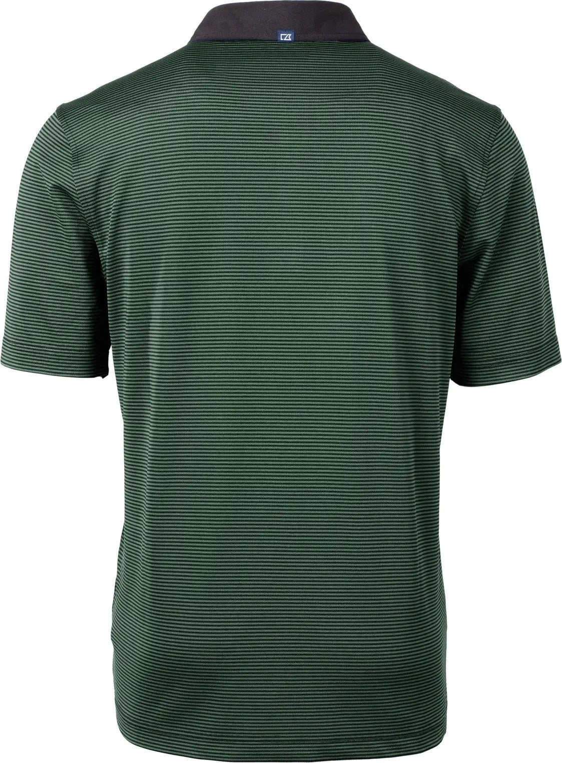 Cutter & Buck Mck00007 Virtue Eco Pique Micro Stripe Recycled Mens Polo - Hunter Black