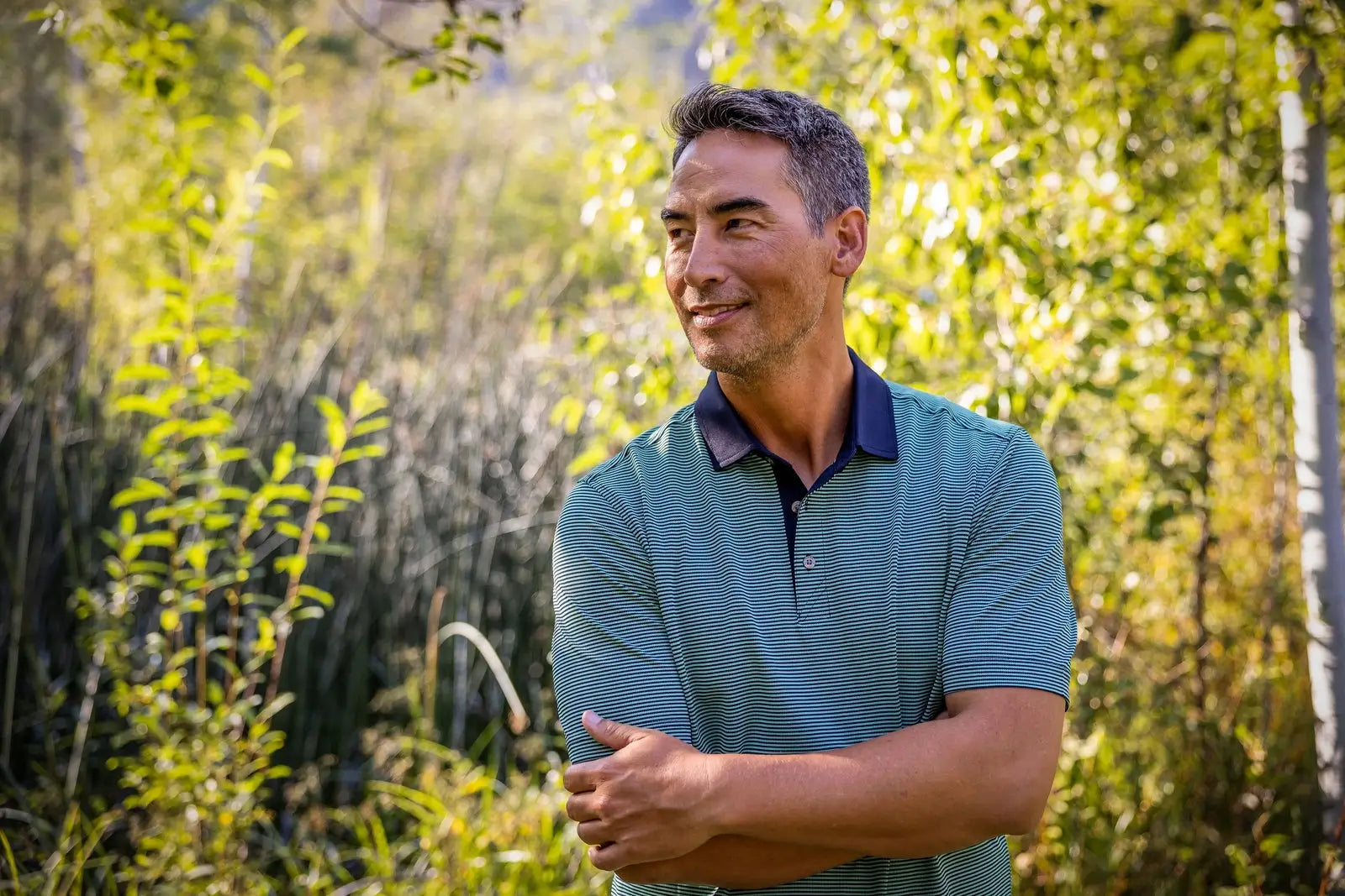 Cutter & Buck Mck00007 Virtue Eco Pique Micro Stripe Recycled Mens Polo - Fresh Mint Navy Blue - Mint/navy / Adult s