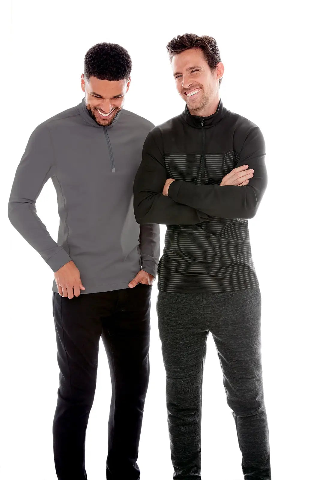 Cutter & Buck Mck00067 Traverse Stretch Eco Quarter Zip Mens Pullover - Elemental Gray