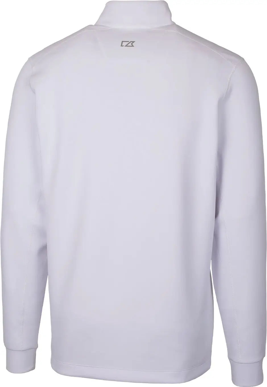 Cutter & Buck Mck00067 Traverse Stretch Eco Quarter Zip Mens Pullover - White