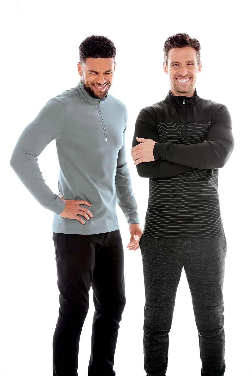 Cutter & Buck Mck00067 Traverse Stretch Eco Quarter Zip Mens Pullover - Elemental Gray