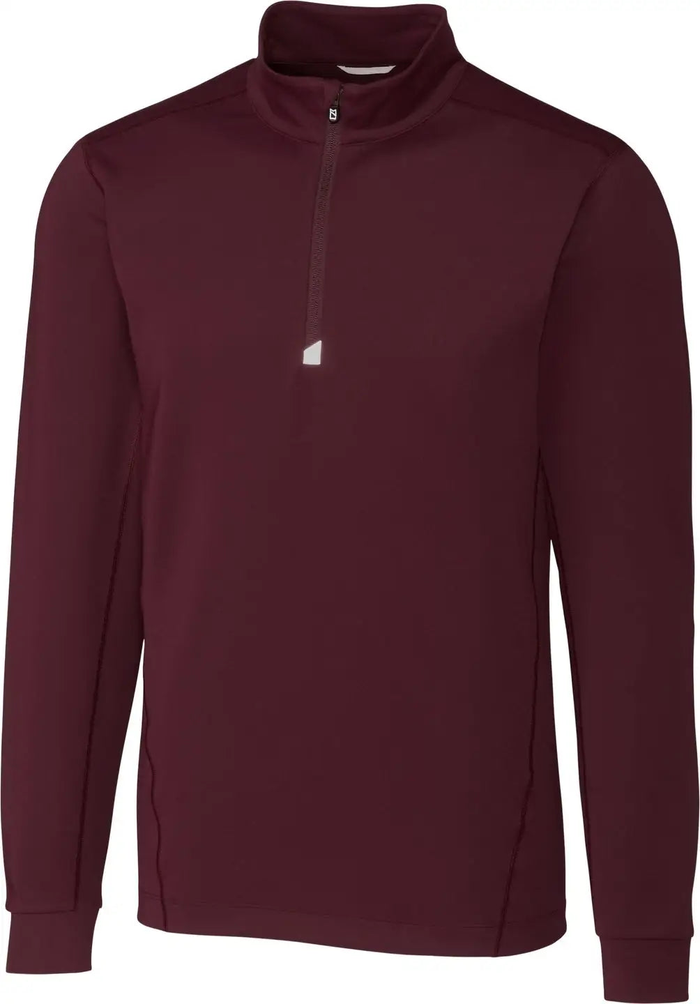 Cutter & Buck Mck00067 Traverse Stretch Eco Quarter Zip Mens Pullover - Bordeaux