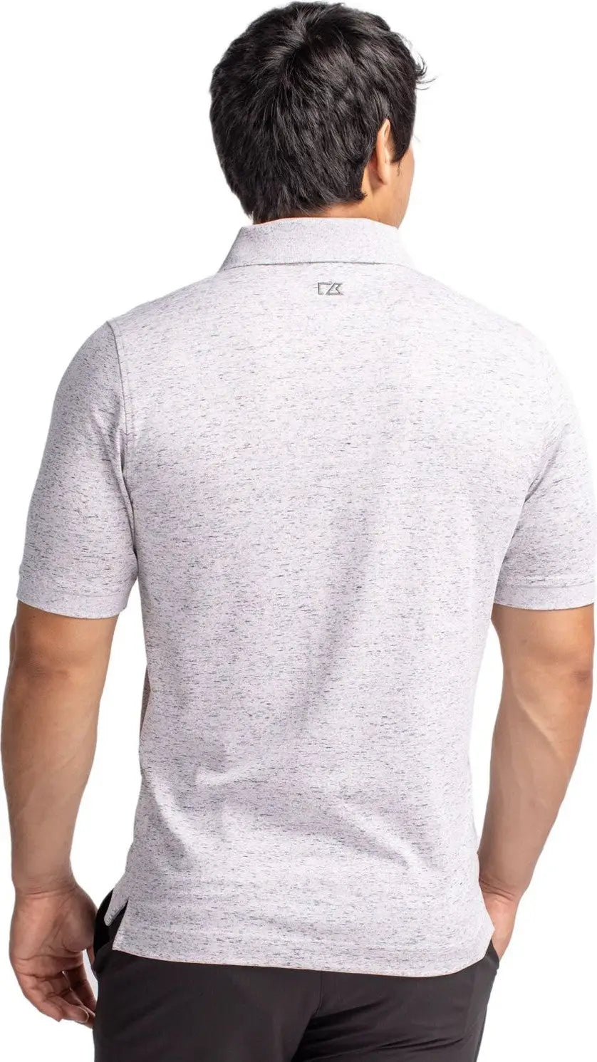 Cutter & Buck Mck00117 Advantage Tri-blend Space Dye Mens Polo - Elemental Gray