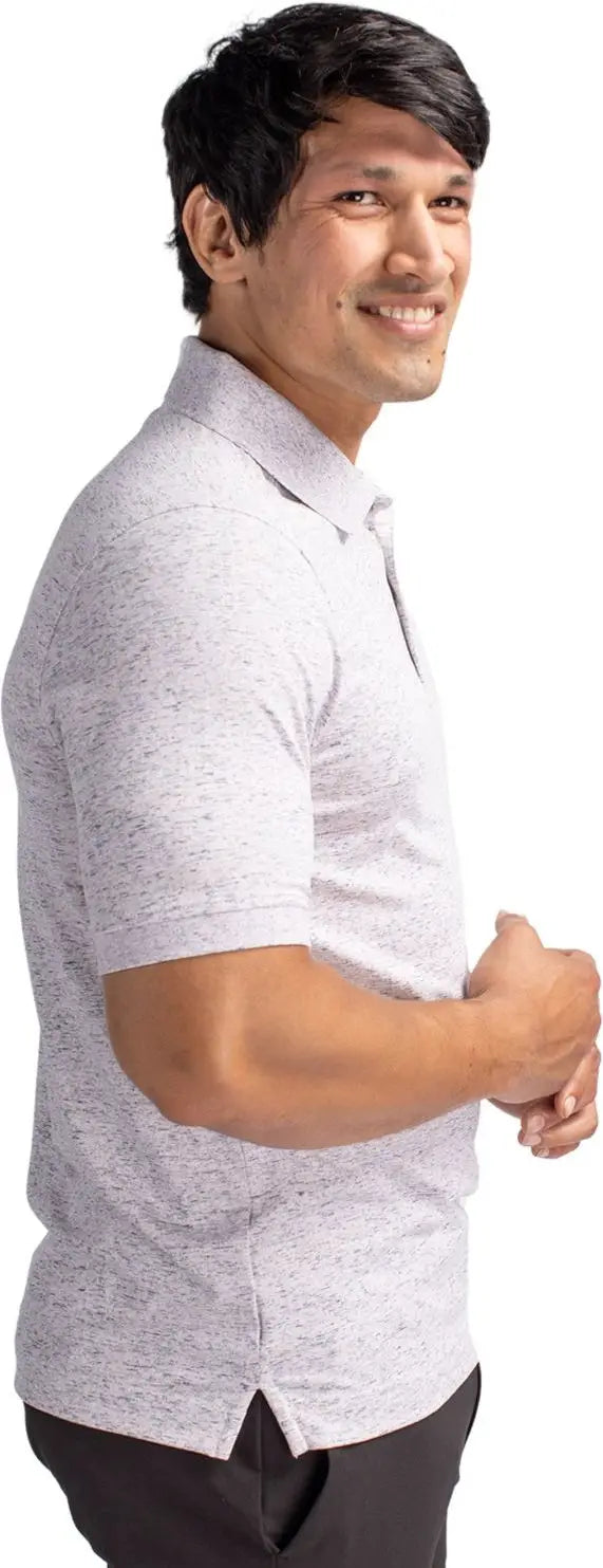 Cutter & Buck Mck00117 Advantage Tri-blend Space Dye Mens Polo - Elemental Gray