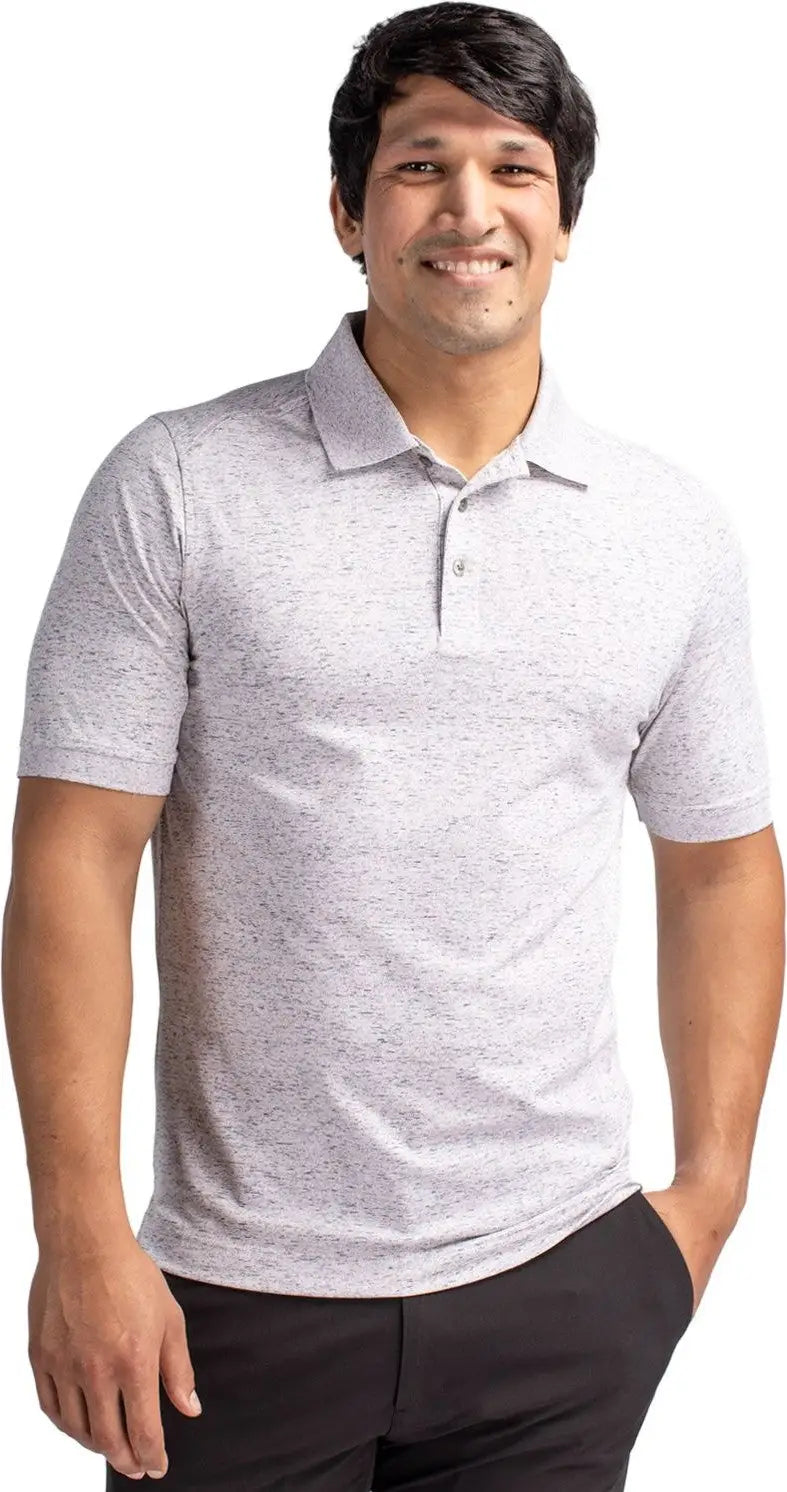 Cutter & Buck Mck00117 Advantage Tri-blend Space Dye Mens Polo - Elemental Gray - Adult s