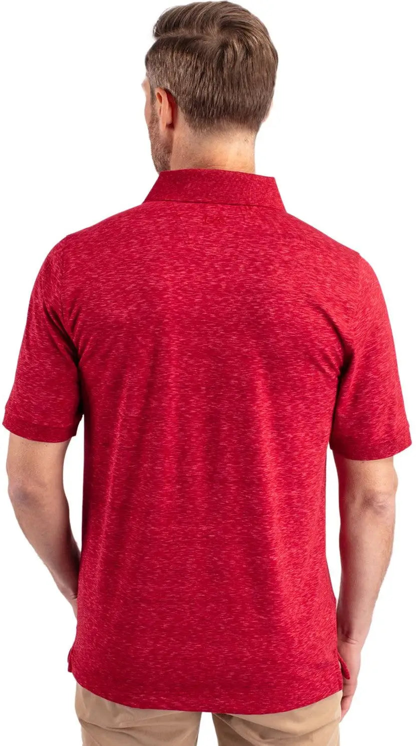 Cutter & Buck Mck00117 Advantage Tri-blend Space Dye Mens Polo - Dark Cardinal Red - Adult s
