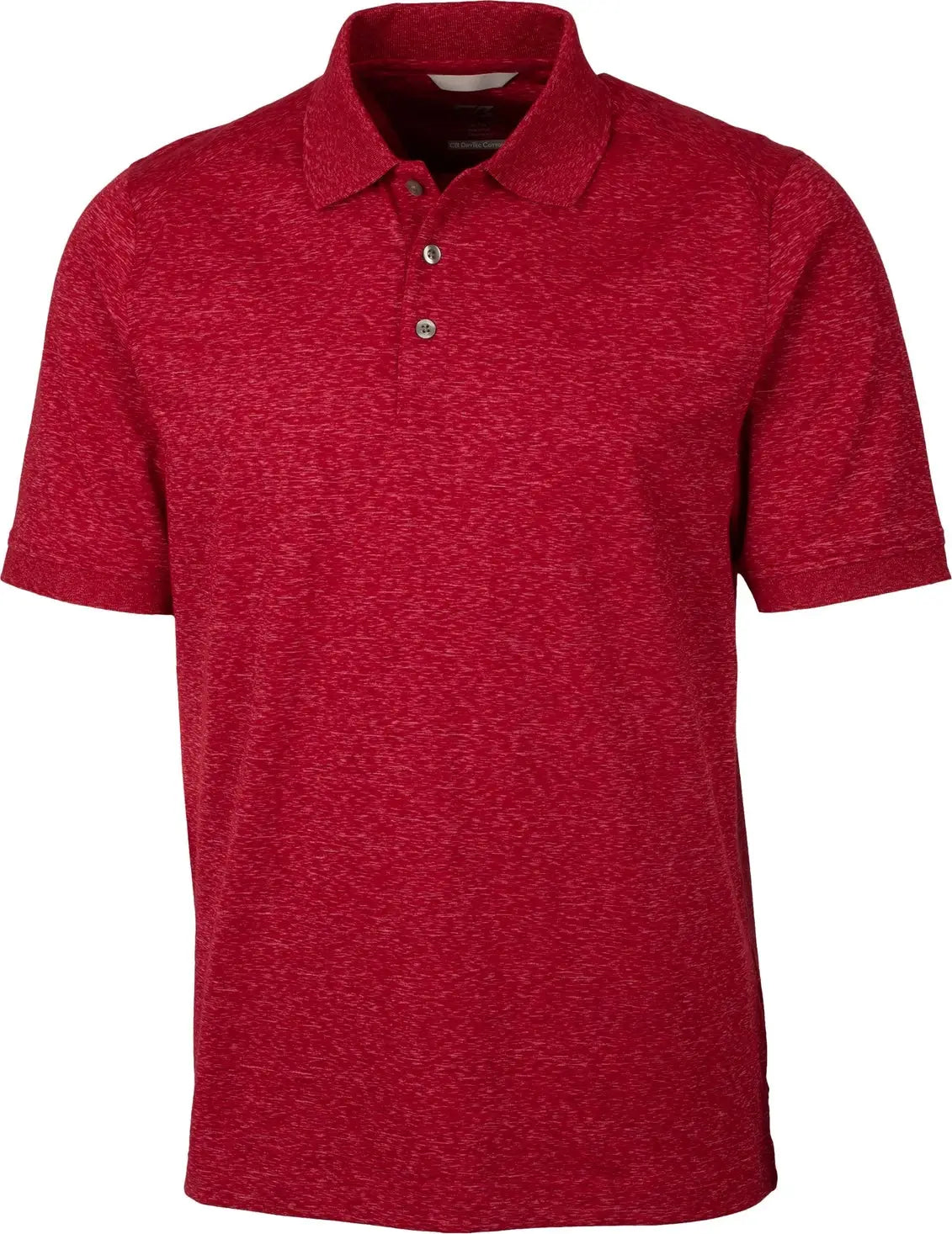Cutter & Buck Mck00117 Advantage Tri-blend Space Dye Mens Polo - Dark Cardinal Red