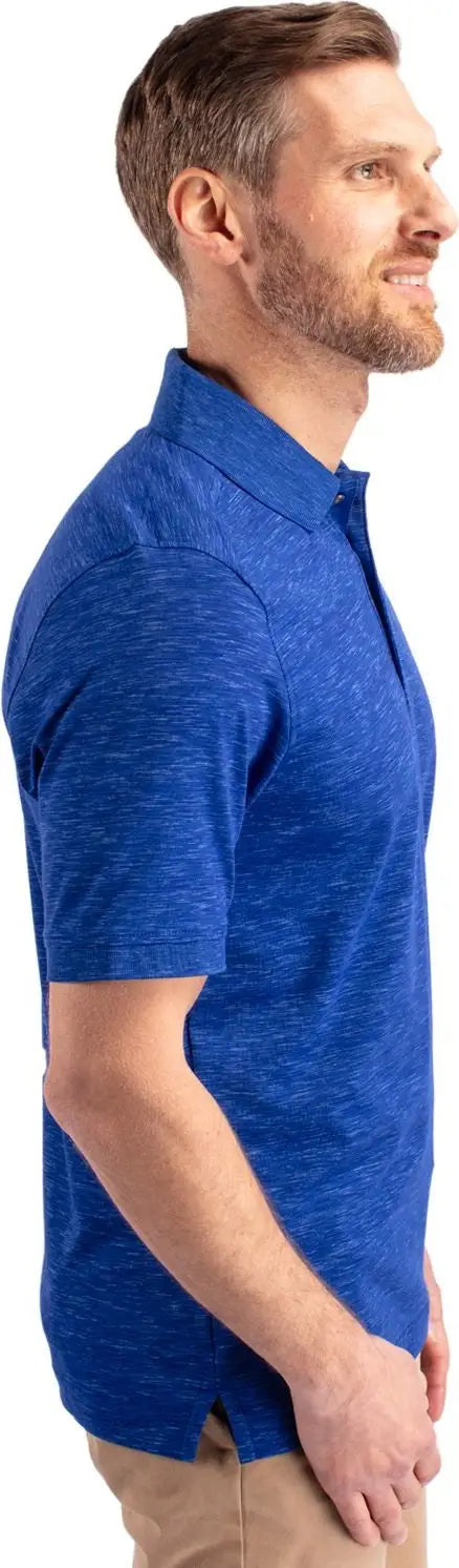 Cutter & Buck Mck00117 Advantage Tri-blend Space Dye Mens Polo - Dark Tour Blue