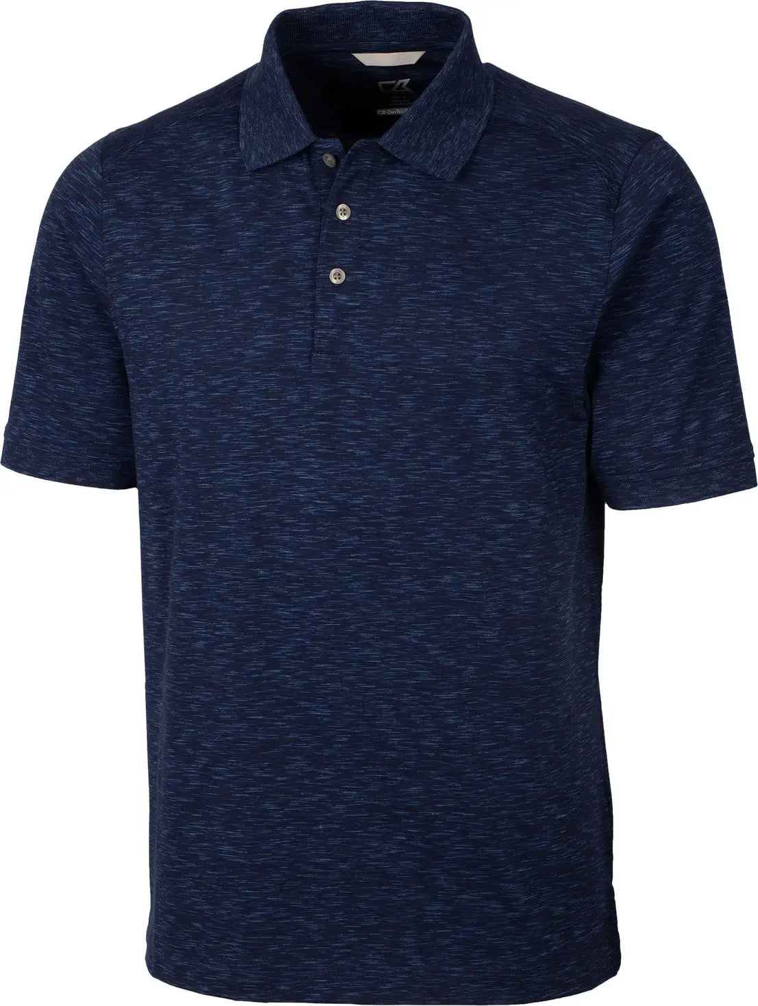 Cutter & Buck Mck00117 Advantage Tri-blend Space Dye Mens Polo - Dark Liberty Navy