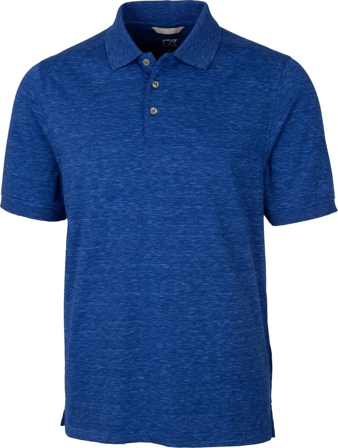 Cutter & Buck Mck00117 Advantage Tri-blend Space Dye Mens Polo - Dark Tour Blue - Adult s
