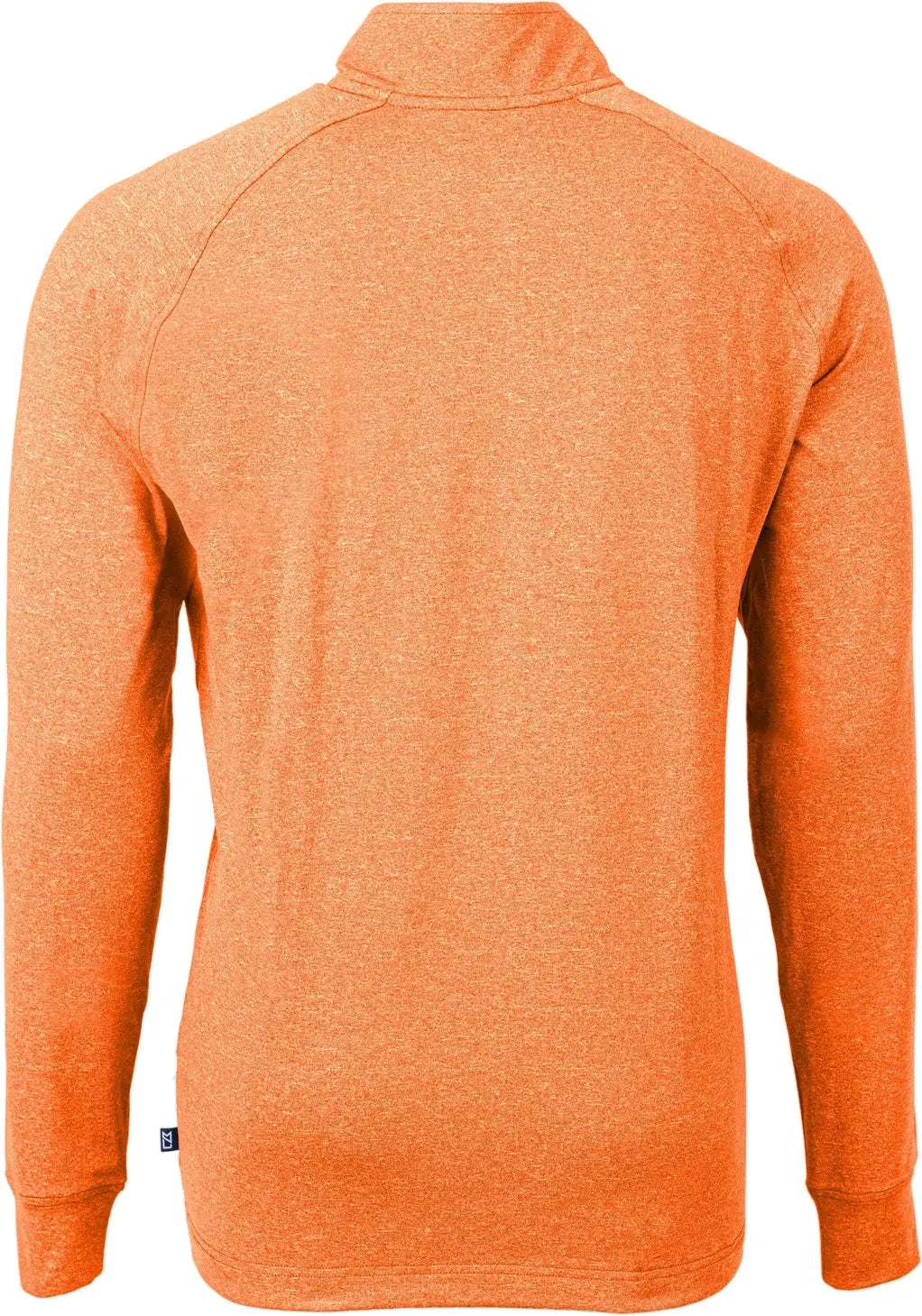 Cutter & Buck Mck01086 Adapt Eco Knit Heather Mens Quarter Zip Pullover - College Orange