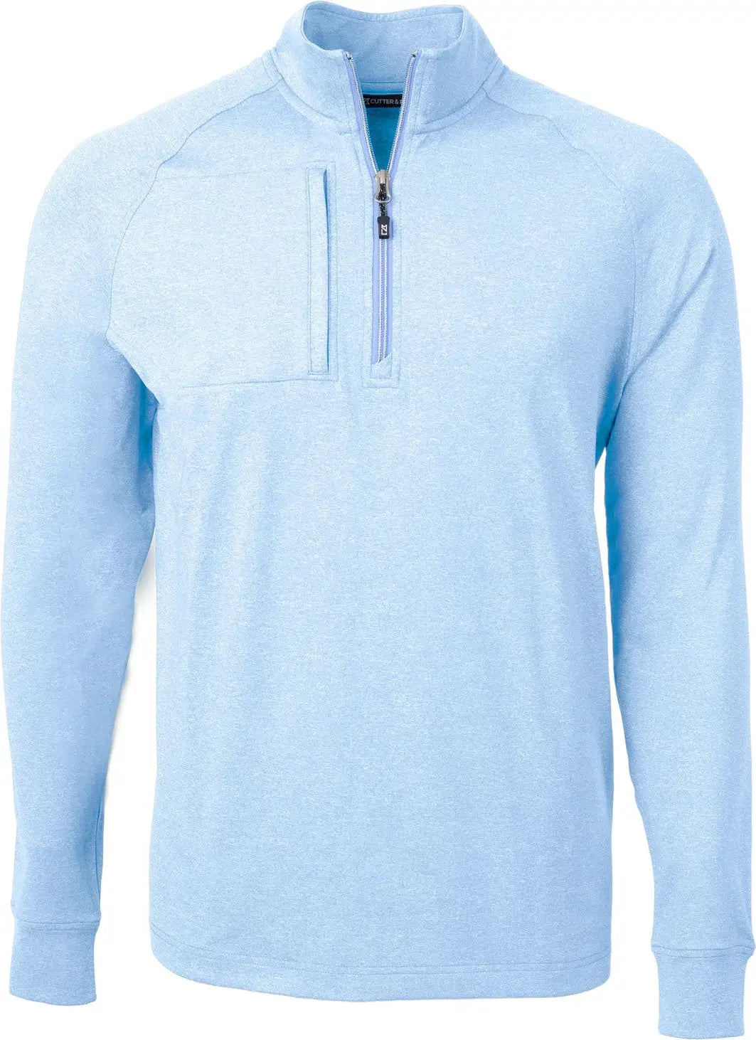Cutter & Buck Mck01086 Adapt Eco Knit Heather Mens Quarter Zip Pullover - Atlas