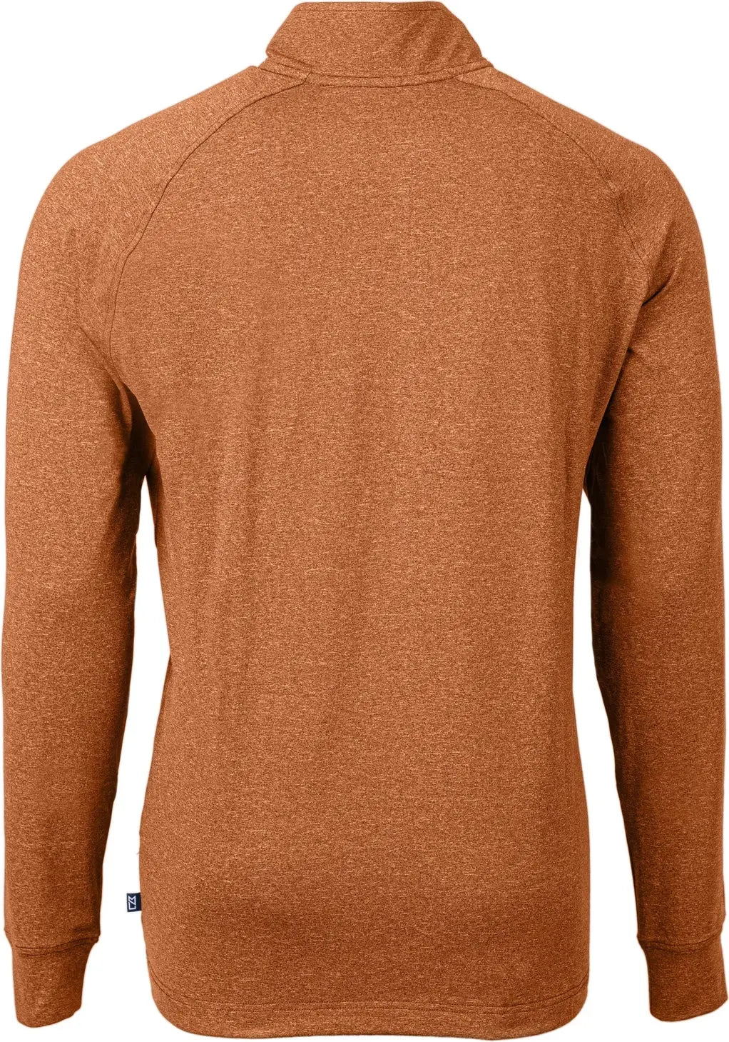 Cutter & Buck Mck01086 Adapt Eco Knit Heather Mens Quarter Zip Pullover - Texas Orange