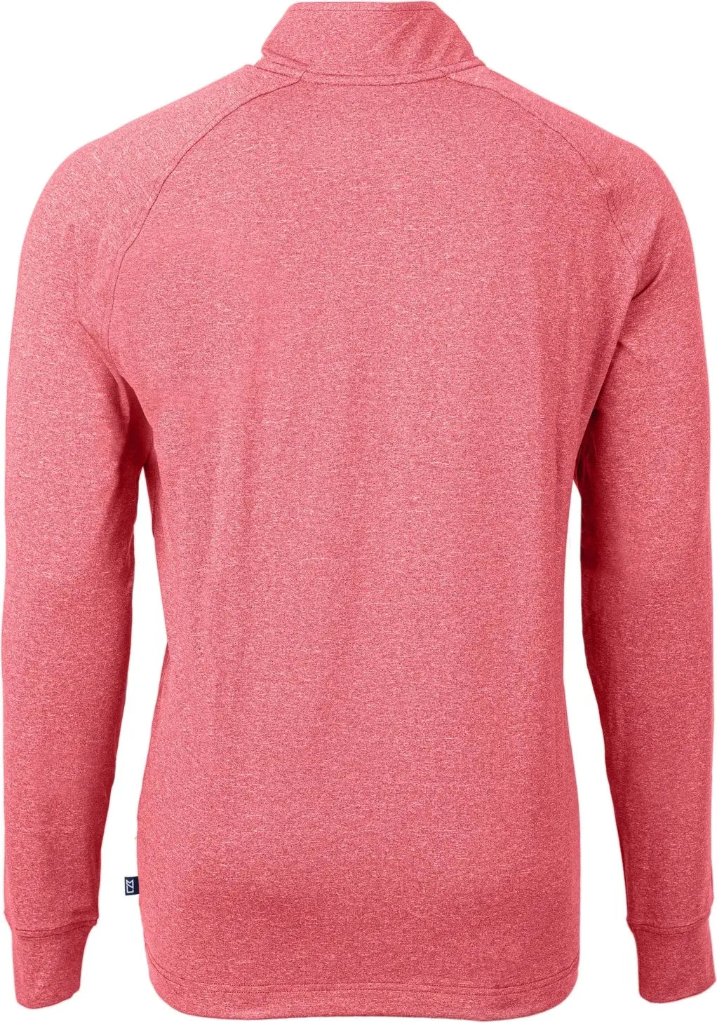 Cutter & Buck Mck01086 Adapt Eco Knit Heather Mens Quarter Zip Pullover - Cardinal Red
