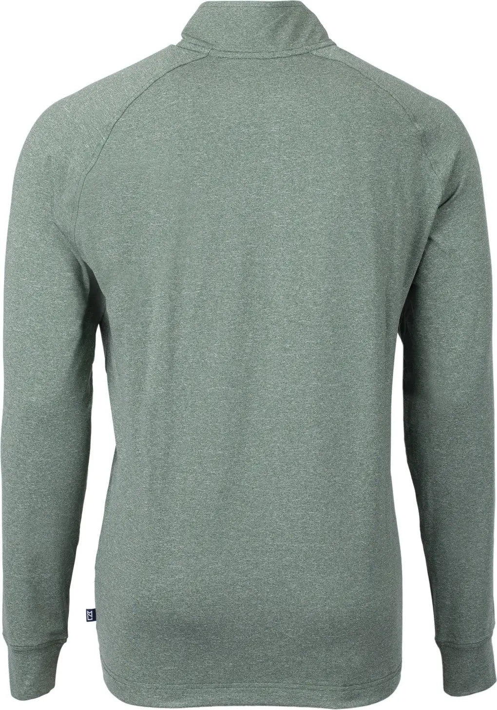 Cutter & Buck Mck01086 Adapt Eco Knit Heather Mens Quarter Zip Pullover - Hunter