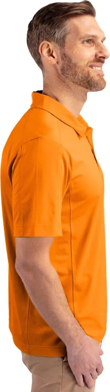 Cutter & Buck Mck01127 Prospect Eco Textured Stretch Recycled Mens Short Sleeve Polo - Orange Burst