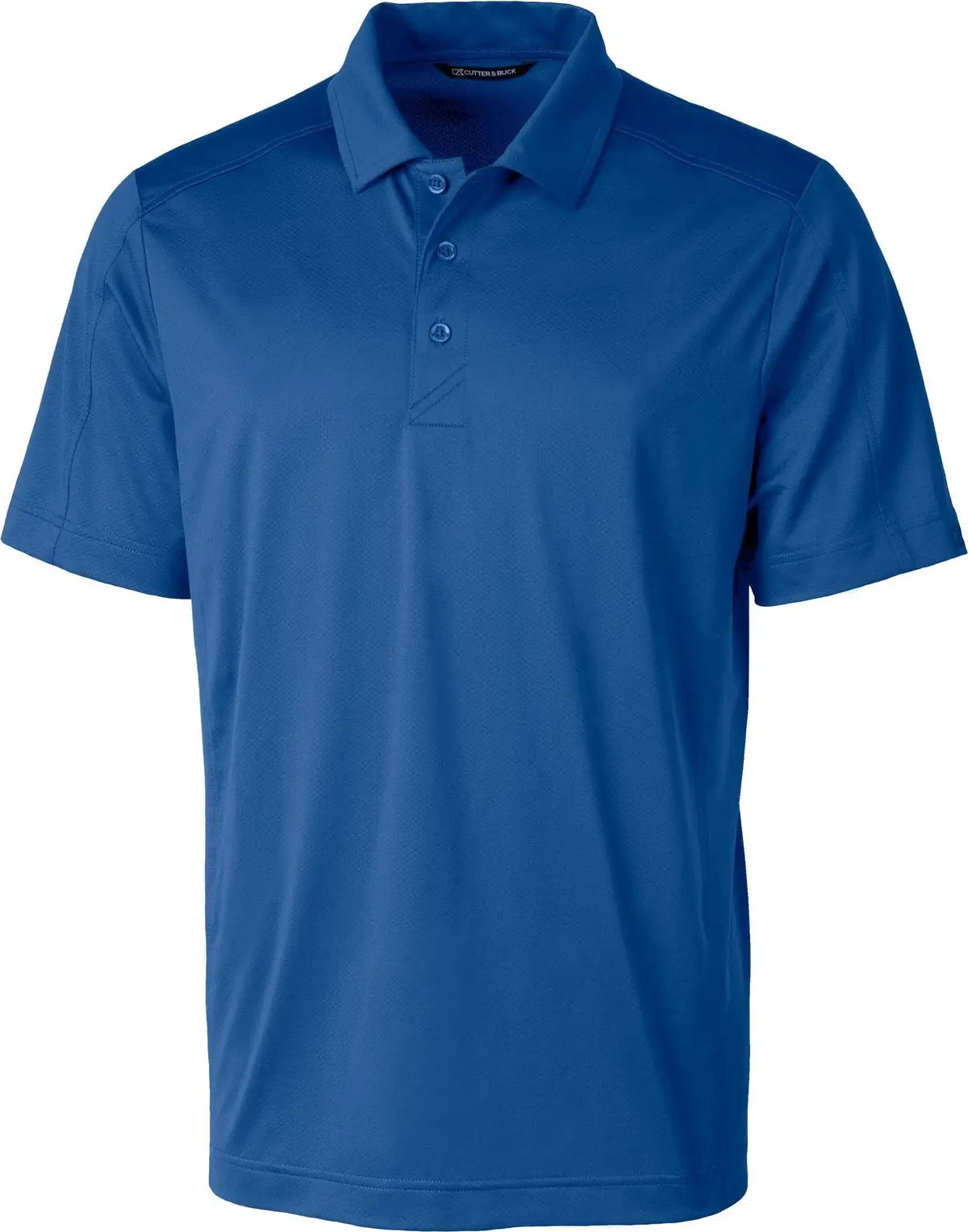 Cutter & Buck Mck01127 Prospect Eco Textured Stretch Recycled Mens Short Sleeve Polo - Tour Blue