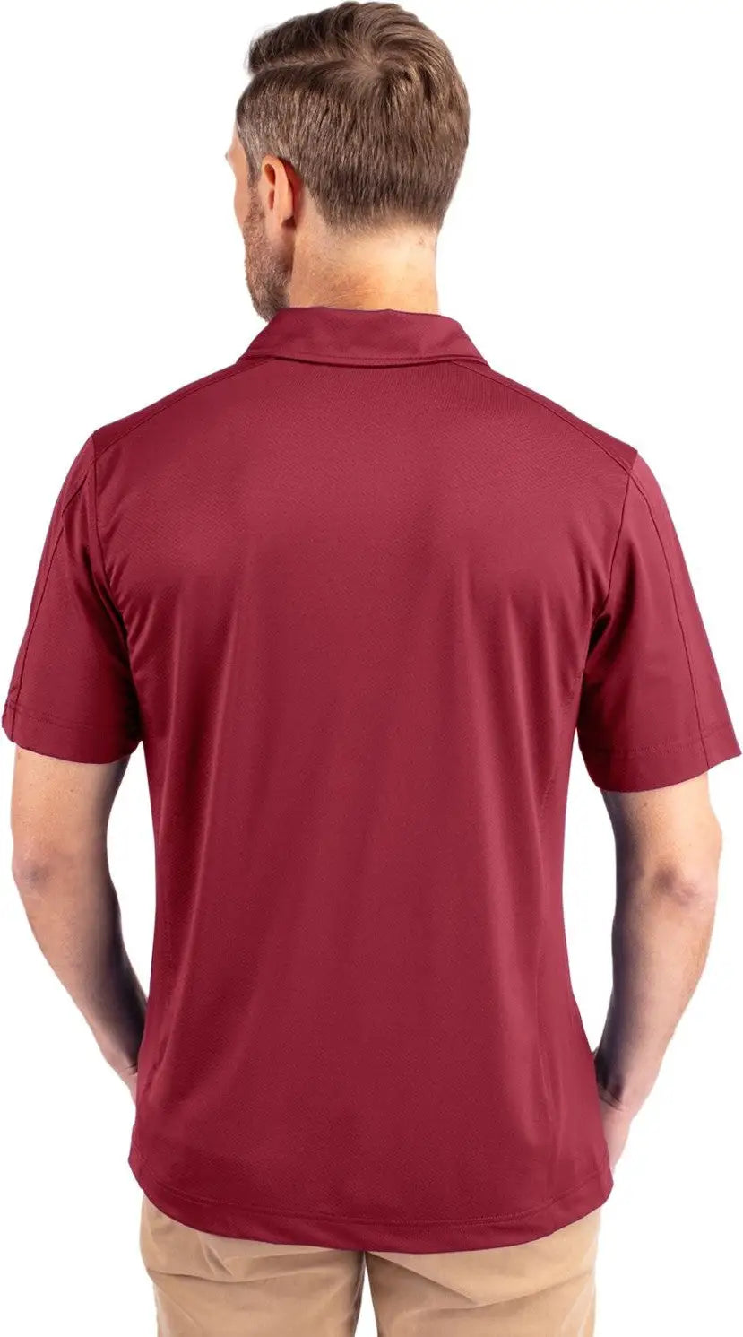Cutter & Buck Mck01127 Prospect Eco Textured Stretch Recycled Mens Short Sleeve Polo - Chutney