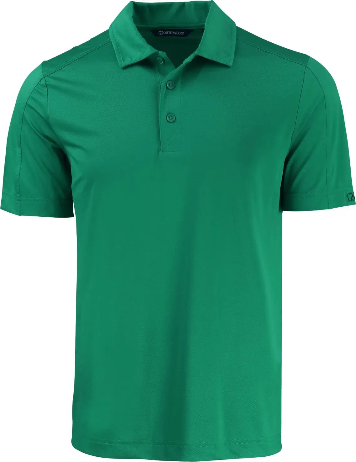 Cutter & Buck Mck01127 Prospect Eco Textured Stretch Recycled Mens Short Sleeve Polo - Kelly Green