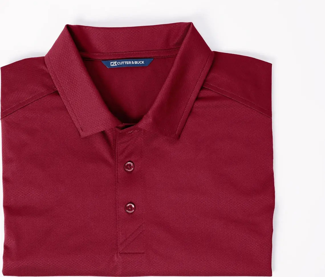 Cutter & Buck Mck01127 Prospect Eco Textured Stretch Recycled Mens Short Sleeve Polo - Chutney
