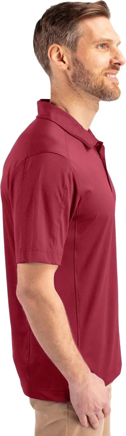 Cutter & Buck Mck01127 Prospect Eco Textured Stretch Recycled Mens Short Sleeve Polo - Chutney