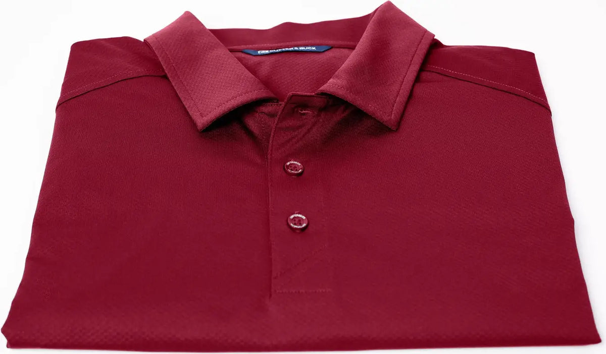Cutter & Buck Mck01127 Prospect Eco Textured Stretch Recycled Mens Short Sleeve Polo - Chutney