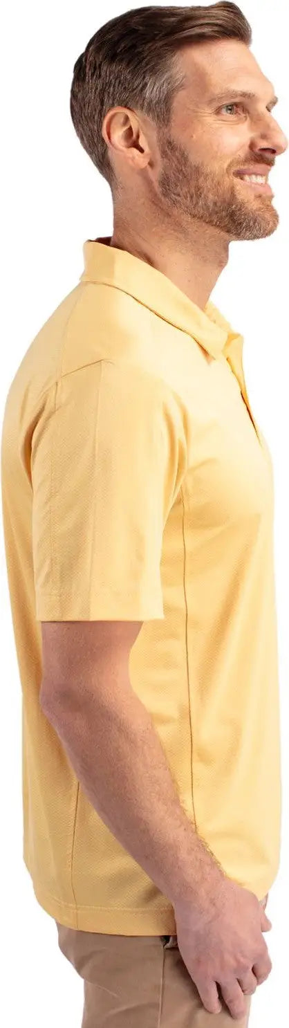 Cutter & Buck Mck01127 Prospect Eco Textured Stretch Recycled Mens Short Sleeve Polo - Desert