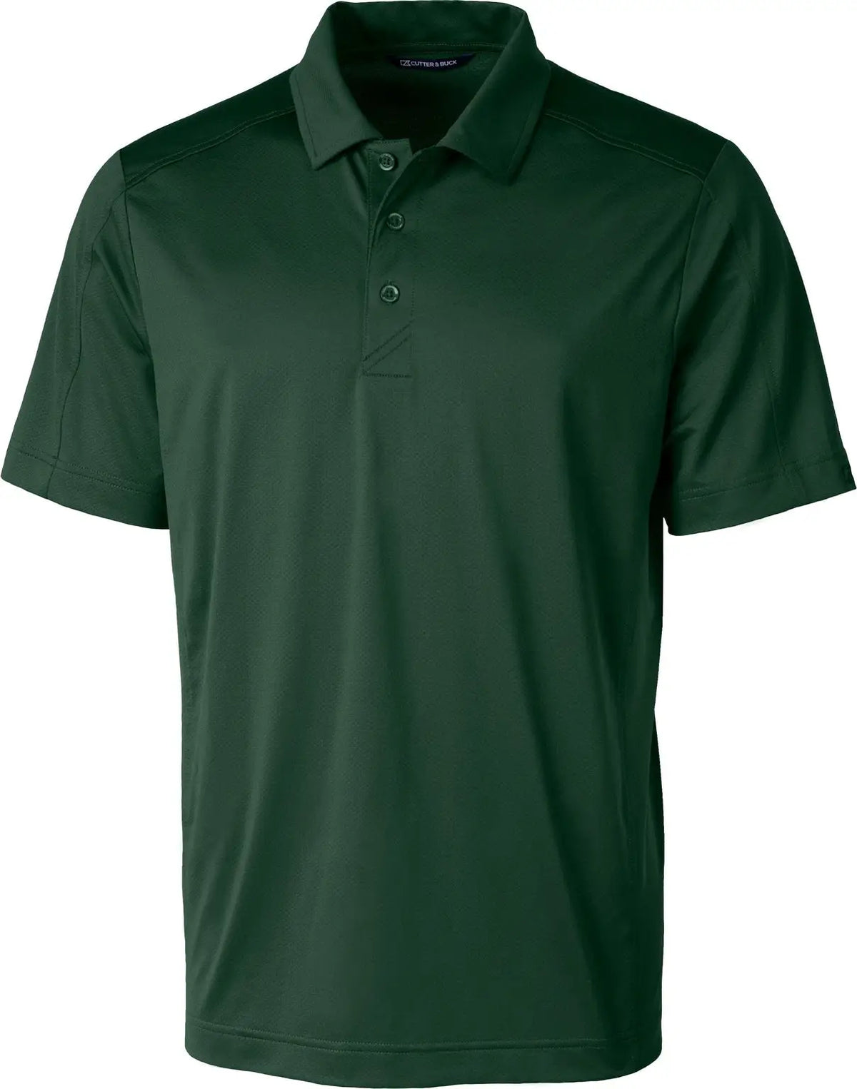 Cutter & Buck Mck01127 Prospect Eco Textured Stretch Recycled Mens Short Sleeve Polo - Hunter