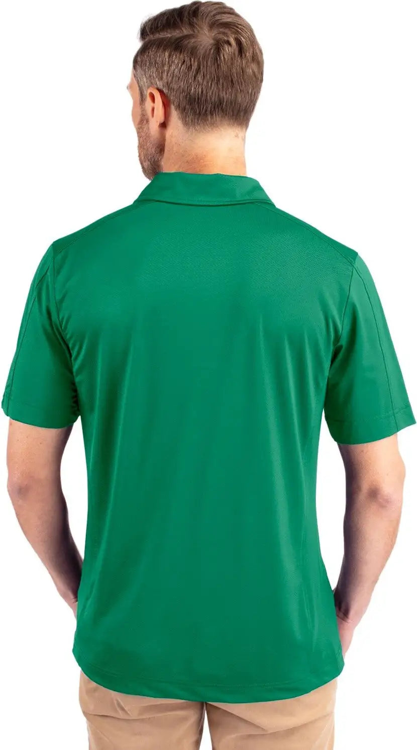 Cutter & Buck Mck01127 Prospect Eco Textured Stretch Recycled Mens Short Sleeve Polo - Kelly Green