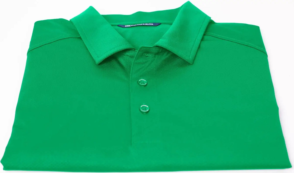 Cutter & Buck Mck01127 Prospect Eco Textured Stretch Recycled Mens Short Sleeve Polo - Kelly Green