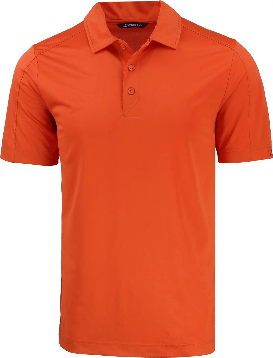 Cutter & Buck Mck01127 Prospect Eco Textured Stretch Recycled Mens Short Sleeve Polo - College Orange