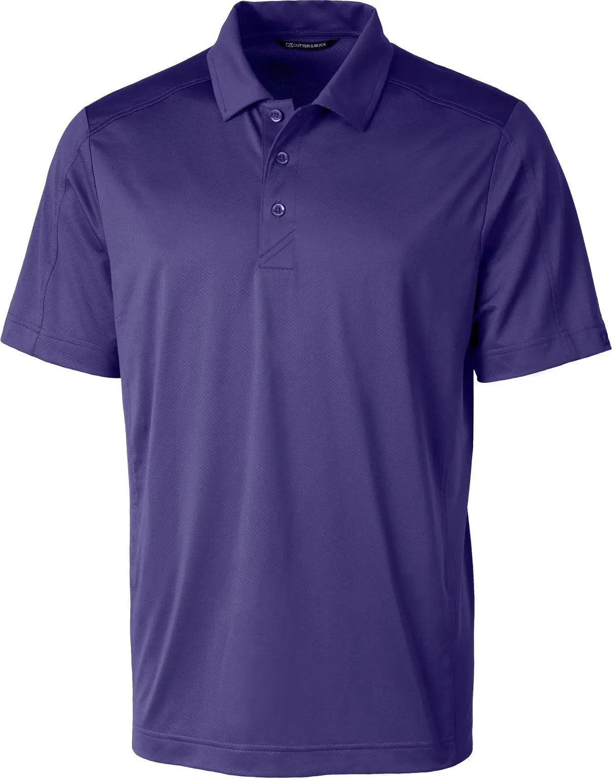 Cutter & Buck Mck01127 Prospect Eco Textured Stretch Recycled Mens Short Sleeve Polo - College Purple - Adult s