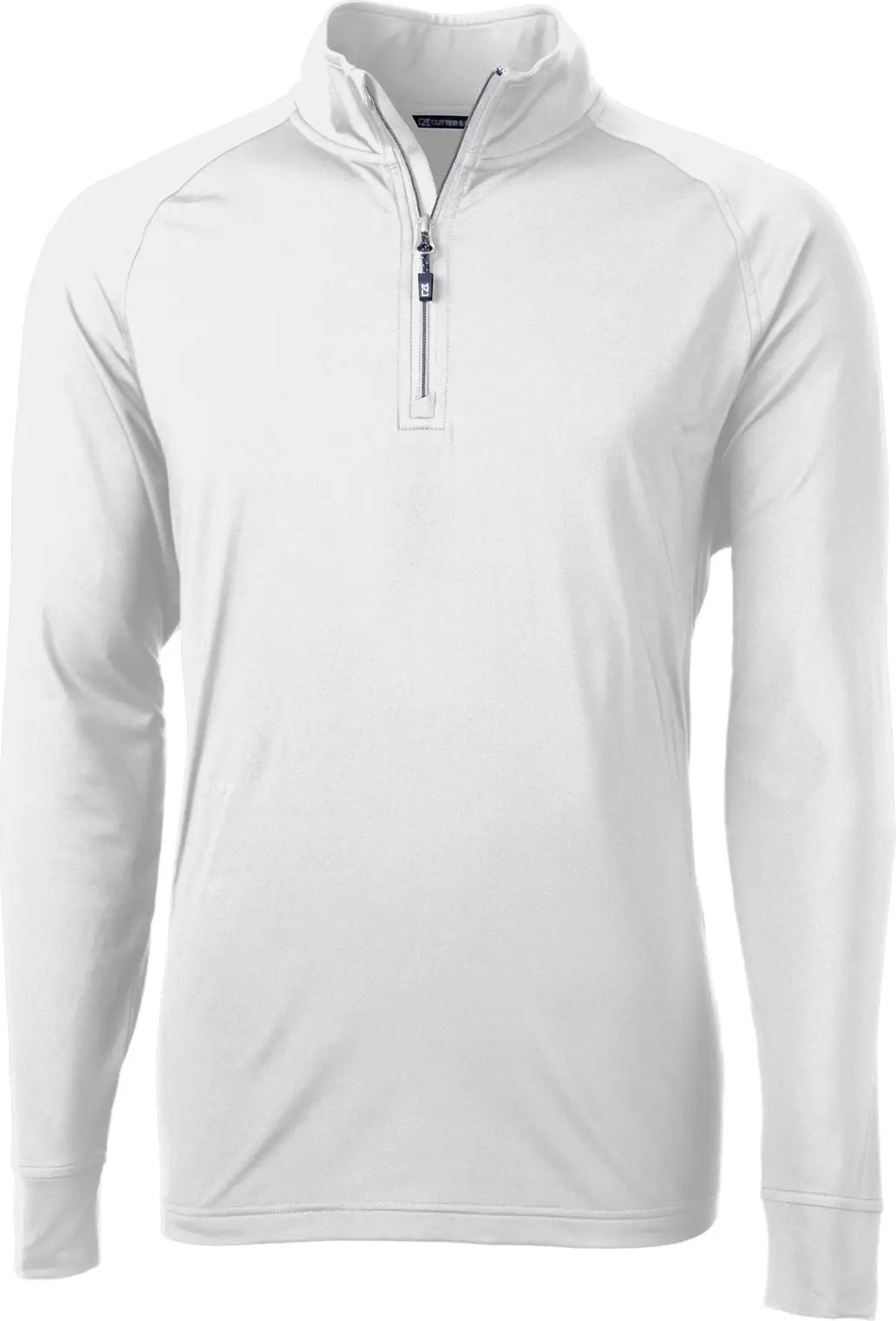 Cutter & Buck Mck01143 Adapt Eco Knit Stretch Recycled Mens Quarter Zip Pullover - White