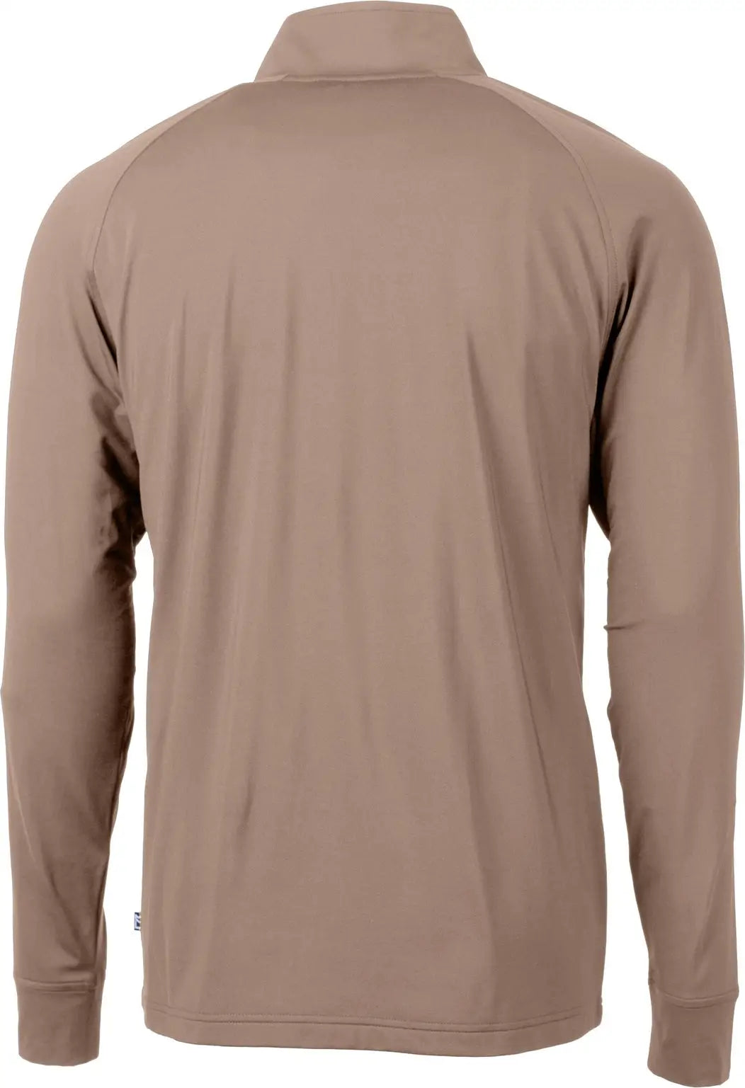 Cutter & Buck Mck01143 Adapt Eco Knit Stretch Recycled Mens Quarter Zip Pullover - Mushroom