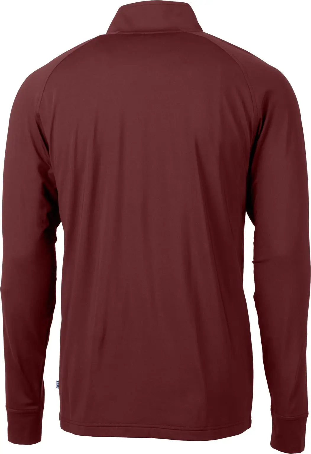 Cutter & Buck Mck01143 Adapt Eco Knit Stretch Recycled Mens Quarter Zip Pullover - Bordeaux
