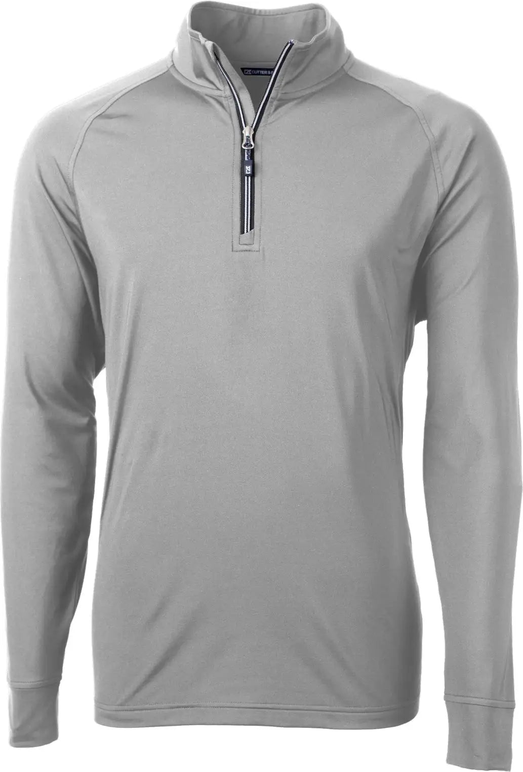Cutter & Buck Mck01143 Adapt Eco Knit Stretch Recycled Mens Quarter Zip Pullover - Polished - Adult s